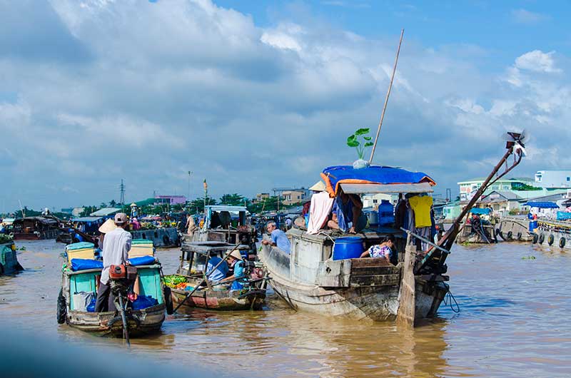 80 - Vietnam - delta del Mekong - mercado flotante de Cai Be